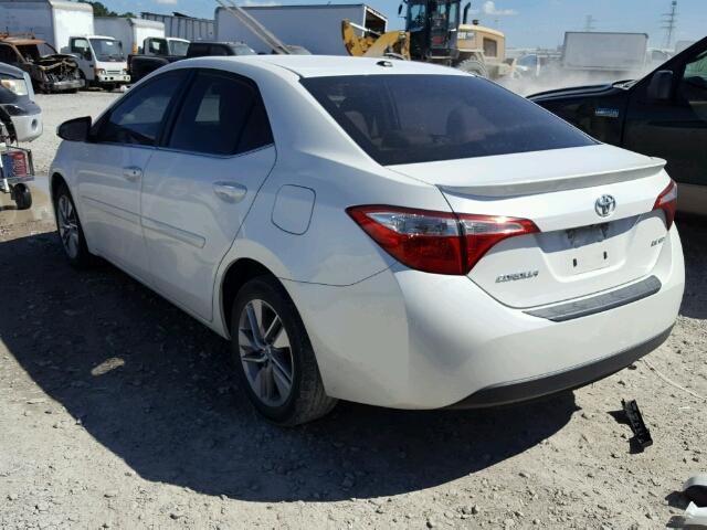 5YFBPRHE9EP009012 - 2014 TOYOTA COROLLA EC WHITE photo 3