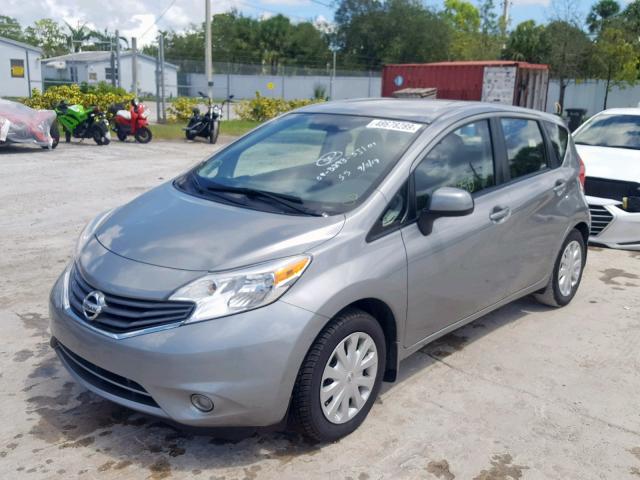 3N1CE2CP0EL378903 - 2014 NISSAN VERSA NOTE SILVER photo 2