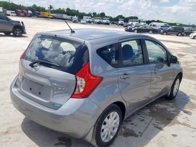 3N1CE2CP0EL378903 - 2014 NISSAN VERSA NOTE SILVER photo 4