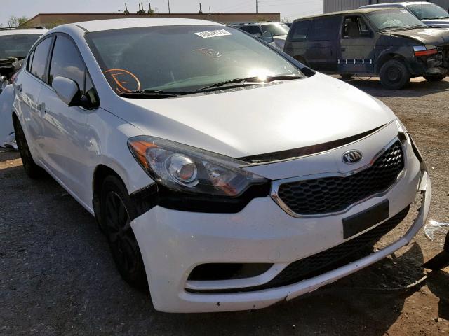 KNAFX4A88E5116488 - 2014 KIA FORTE EX WHITE photo 1