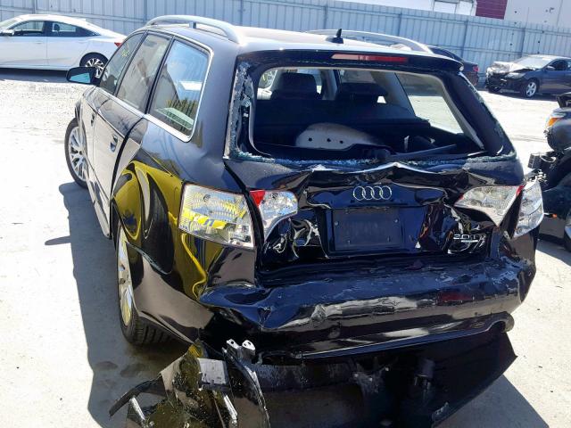 WAUKF78E08A141539 - 2008 AUDI A4 2.0T AV BLACK photo 3