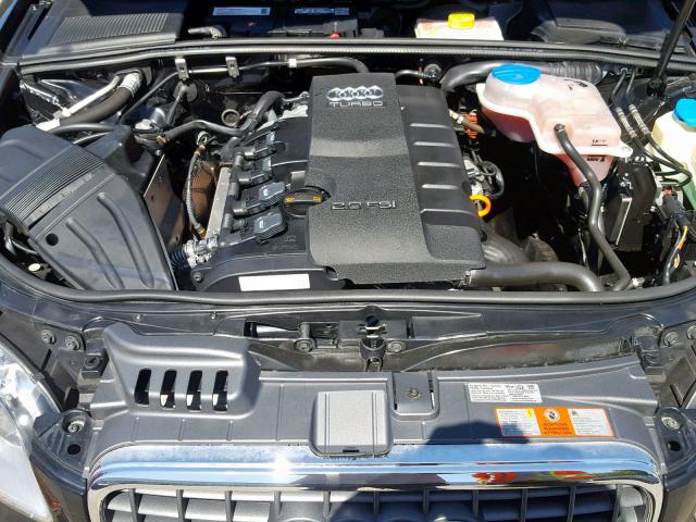 WAUKF78E08A141539 - 2008 AUDI A4 2.0T AV BLACK photo 7