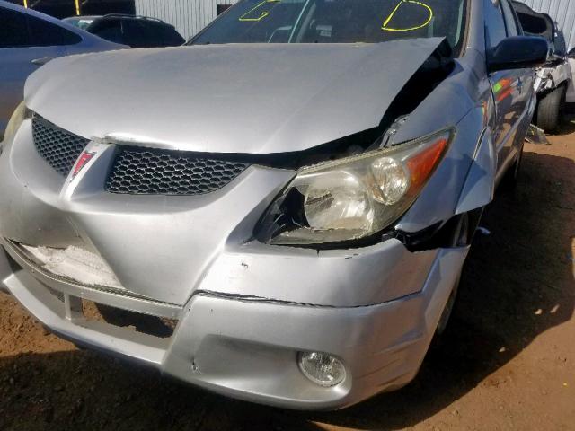 5Y2SL62803Z461964 - 2003 PONTIAC VIBE SILVER photo 9