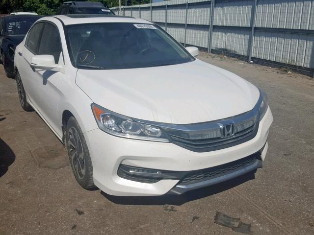 1HGCR2F85GA055741 - 2016 HONDA ACCORD EXL WHITE photo 1