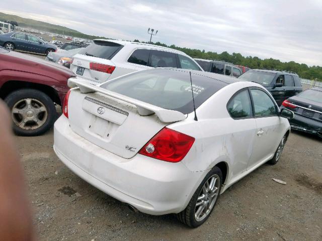 JTKDE177660068400 - 2006 TOYOTA SCION TC თეთრი ფოტო 4