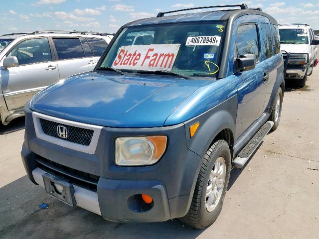 5J6YH28636L004836 - 2006 HONDA ELEMENT EX BLUE photo 2