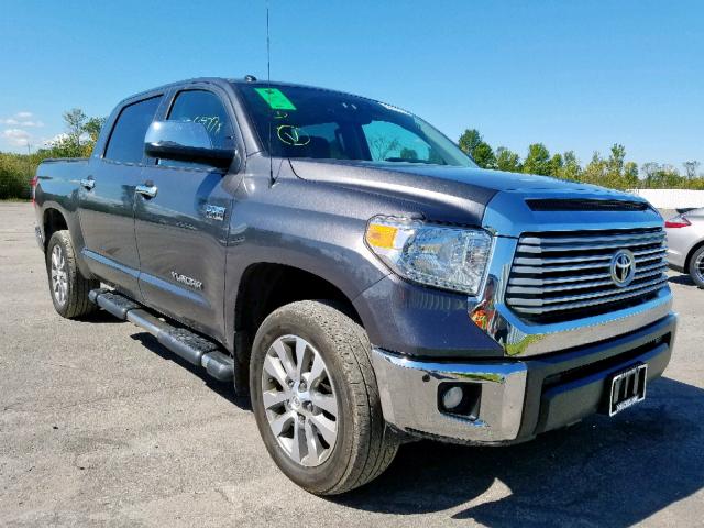 5TFHY5F1XHX636517 - 2017 TOYOTA TUNDRA CRE GRAY photo 1