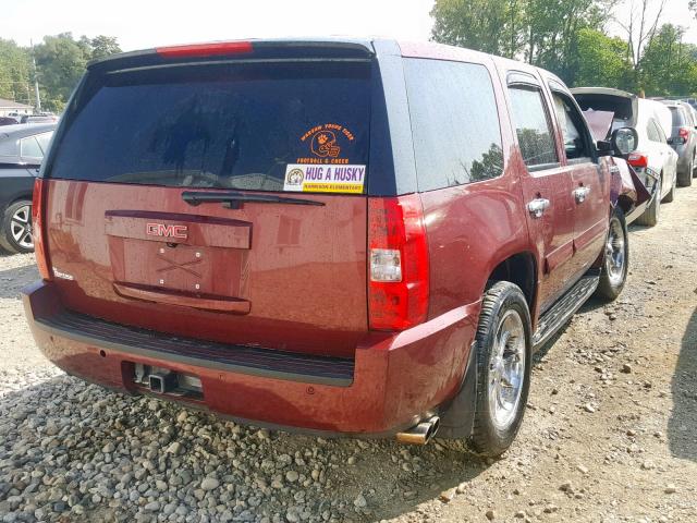 1GKFK13569R106774 - 2009 GMC YUKON HYBR BURGUNDY photo 4