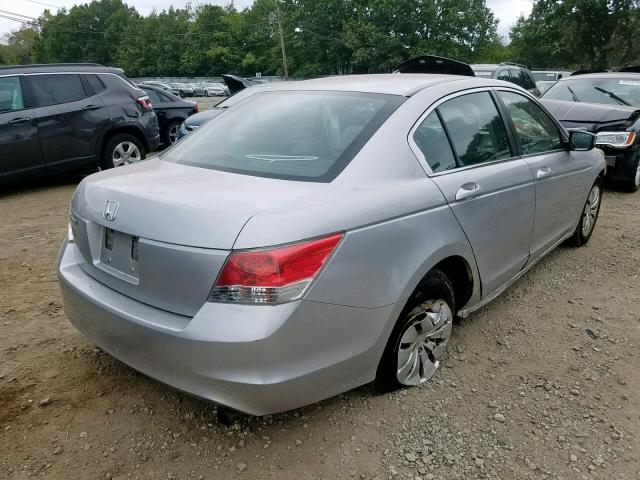 1HGCP26358A051569 - 2008 HONDA ACCORD LX SILVER photo 4