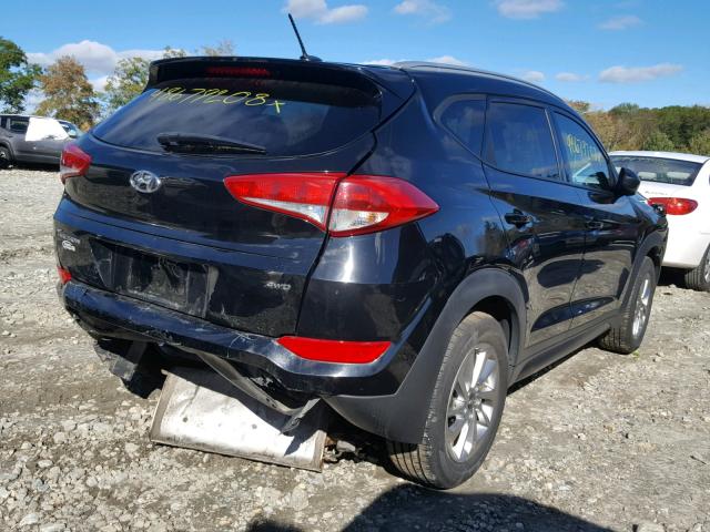 KM8J3CA41GU121634 - 2016 HYUNDAI TUCSON LIM BLACK photo 4