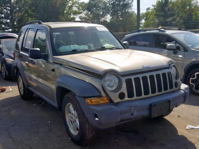 1J4GL48KX5W508364 - 2005 JEEP LIBERTY SP BROWN photo 1