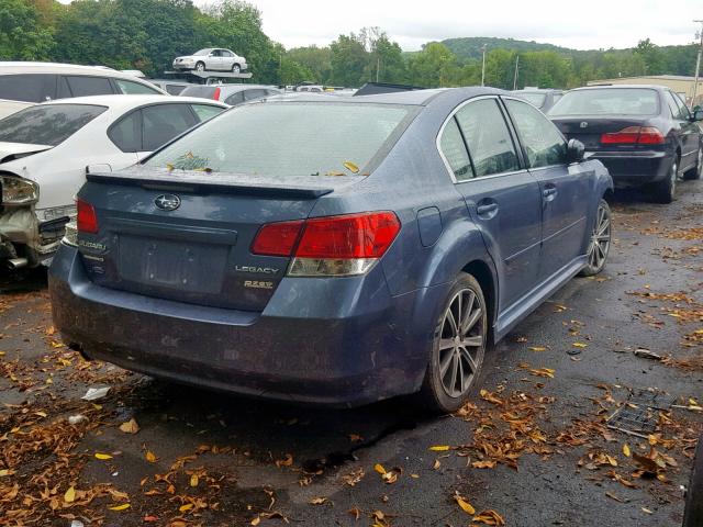 4S3BMBG62D3040619 - 2013 SUBARU LEGACY 2.5 BLUE photo 4