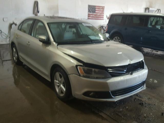 3VWLL7AJ9BM106982 - 2011 VOLKSWAGEN JETTA TDI SILVER photo 1