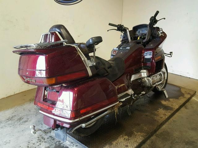 1HFSC2201KA110034 - 1989 HONDA GL1500 MAROON photo 4