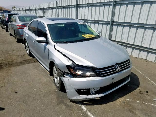 1VWBP7A39CC026523 - 2012 VOLKSWAGEN PASSAT SE SILVER photo 1