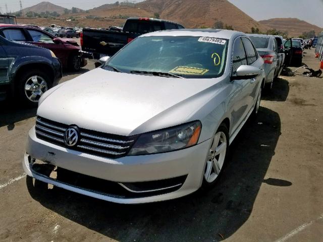 1VWBP7A39CC026523 - 2012 VOLKSWAGEN PASSAT SE SILVER photo 2