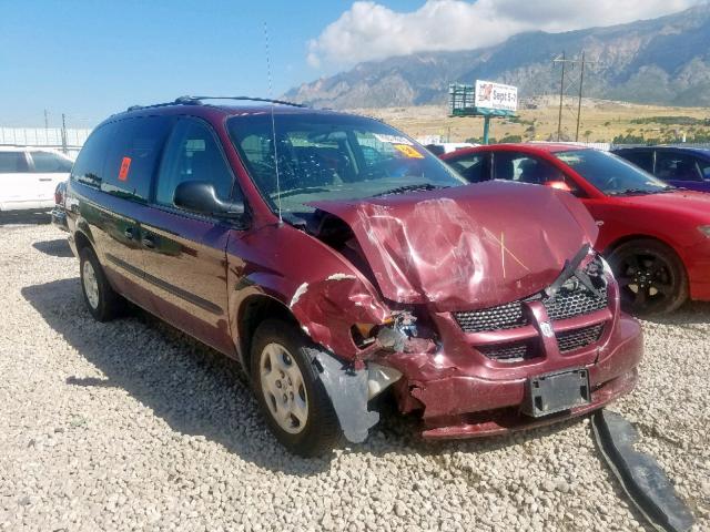 2D4GP24353R190515 - 2003 DODGE GRAND CARA MAROON photo 1