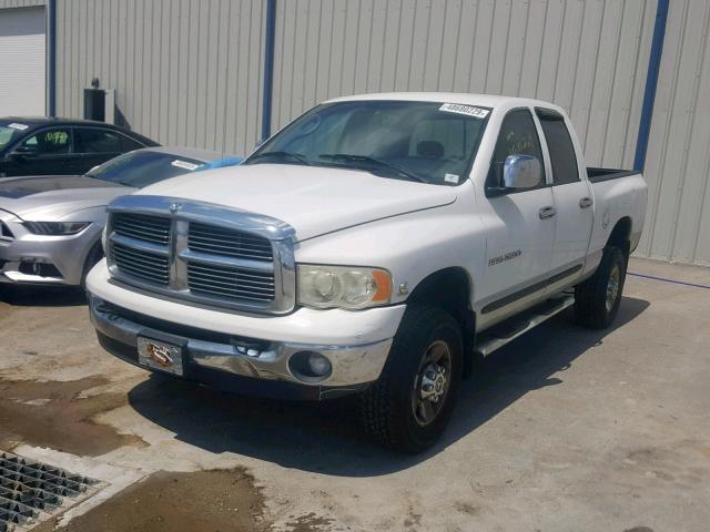 3D7KS28C85G762417 - 2005 DODGE RAM 2500 S WHITE photo 2