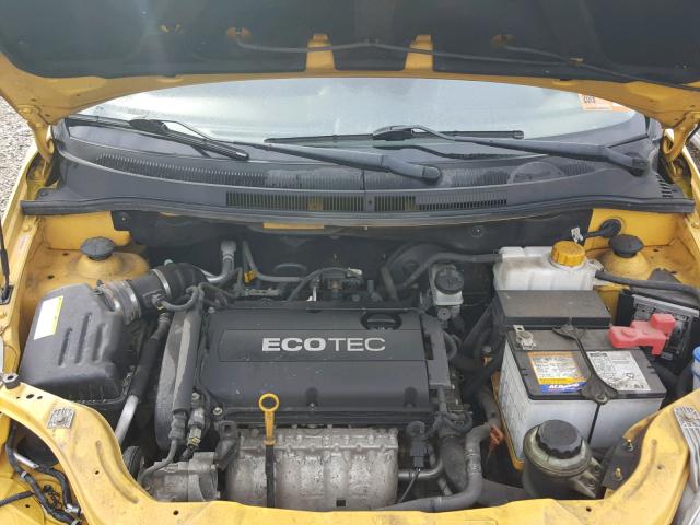 KL1TD66E89B623348 - 2009 CHEVROLET AVEO LS YELLOW photo 7