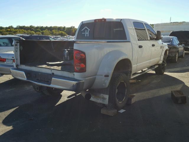 3D7MX49A08G129739 - 2008 DODGE RAM 3500 WHITE photo 4