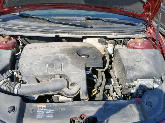 1G1ZE5EU9BF309427 - 2011 CHEVROLET MALIBU LTZ მუქწითელი ფოტო 7