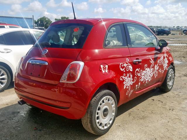 3C3CFFAR5FT625084 - 2015 FIAT 500 POP RED photo 4