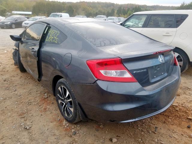 2HGFG3B01DH500708 - 2013 HONDA CIVIC EXL 灰色 照片 3