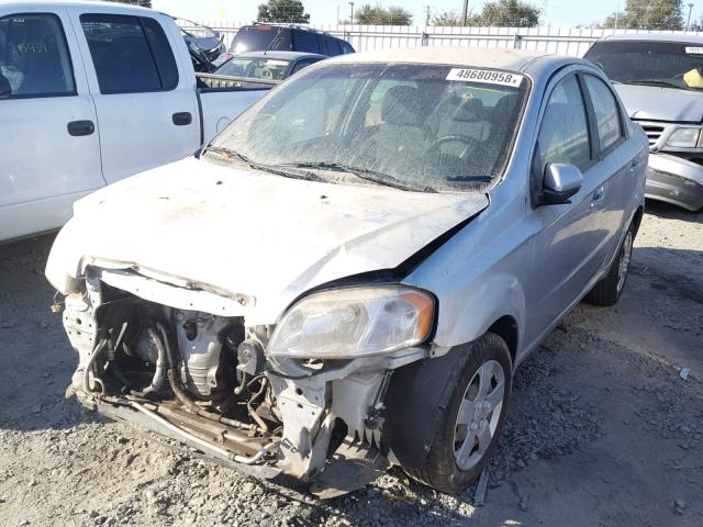 KL1TD5DE9BB138199 - 2011 CHEVROLET AVEO LS SILVER photo 2