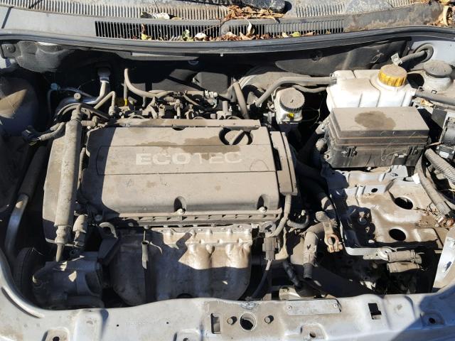 KL1TD5DE9BB138199 - 2011 CHEVROLET AVEO LS SILVER photo 7