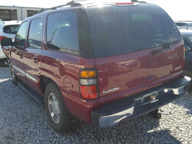 1GKEC13TX5J156206 - 2005 GMC YUKON BURGUNDY photo 3