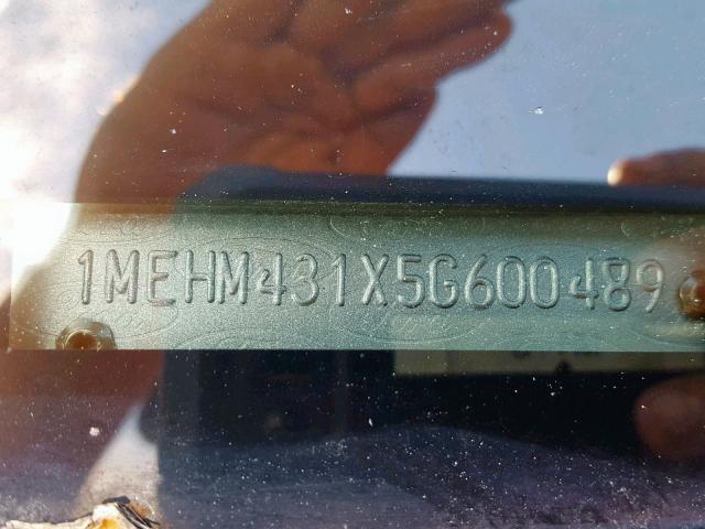 1MEHM431X5G600489 - 2005 MERCURY MONTEGO PR ბურგუნდია ფოტო 10