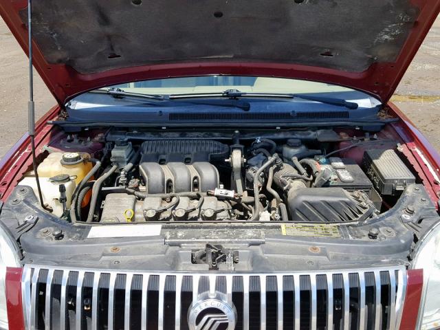1MEHM431X5G600489 - 2005 MERCURY MONTEGO PR ბურგუნდია ფოტო 7