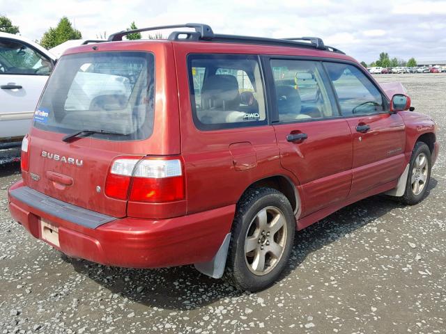JF1SF65661H706003 - 2001 SUBARU FORESTER S Qırmızı foto 4