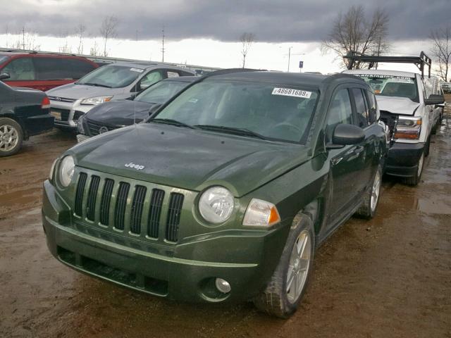 1J8FF47W47D245244 - 2007 JEEP COMPASS GREEN photo 2