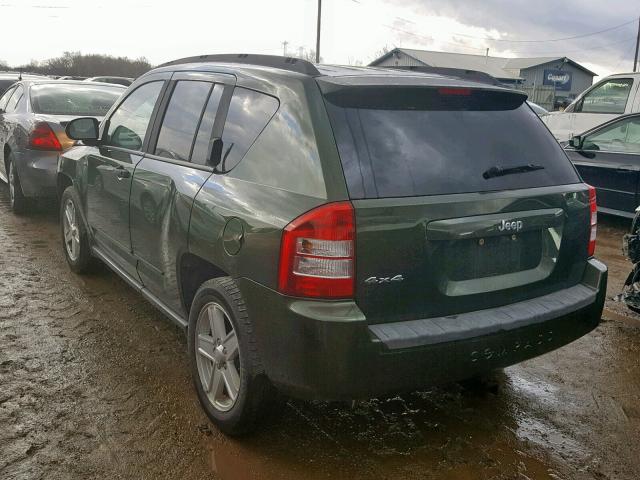 1J8FF47W47D245244 - 2007 JEEP COMPASS GREEN photo 3