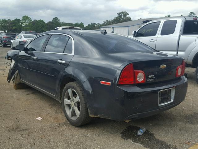 1G1ZC5E01CF105029 - 2012 CHEVROLET MALIBU 1LT BLACK photo 3