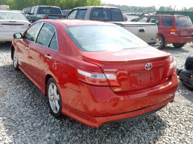 4T1BE46K19U294195 - 2009 TOYOTA CAMRY BASE RED photo 3