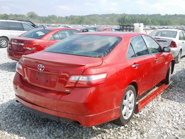 4T1BE46K19U294195 - 2009 TOYOTA CAMRY BASE RED photo 4