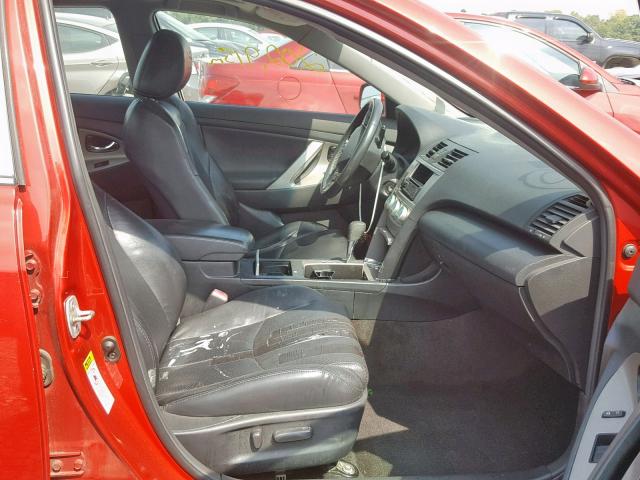 4T1BE46K19U294195 - 2009 TOYOTA CAMRY BASE RED photo 5