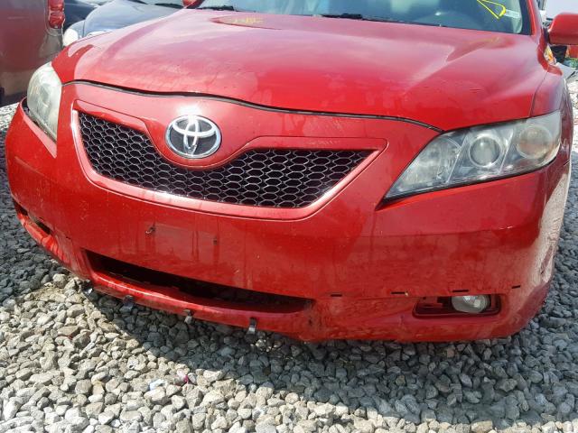 4T1BE46K19U294195 - 2009 TOYOTA CAMRY BASE RED photo 9