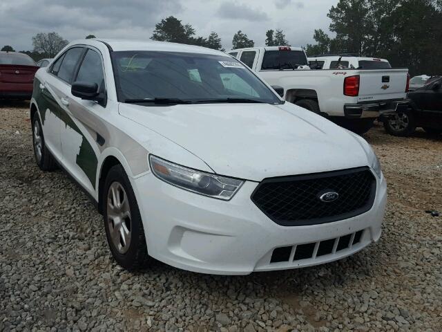 1FAHP2MK6EG125806 - 2014 FORD TAURUS POL WHITE photo 1