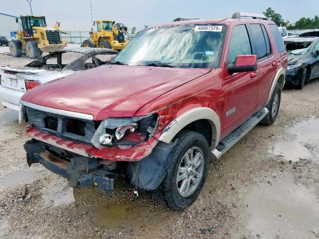 1FMEU64E86UA36924 - 2006 FORD EXPLORER E RED photo 2