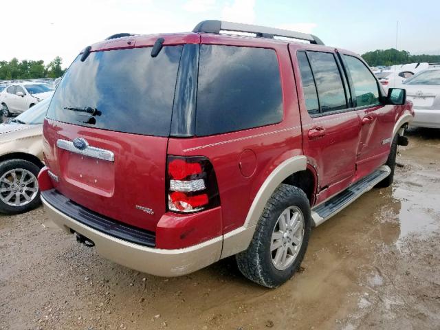 1FMEU64E86UA36924 - 2006 FORD EXPLORER E RED photo 4