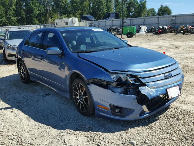 3FAHP0KC0AR193845 - 2010 FORD FUSION SPO BLUE photo 1