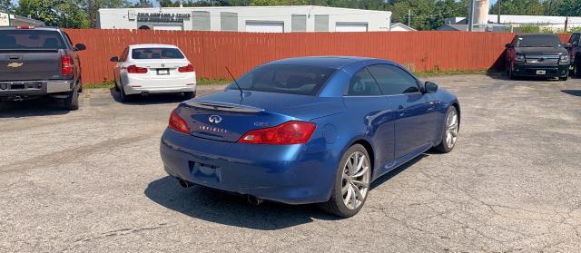 JNKCV66E59M720239 - 2009 INFINITI G37 BASE BLUE photo 4