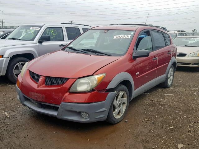 5Y2SL62883Z477362 - 2003 PONTIAC VIBE RED photo 2