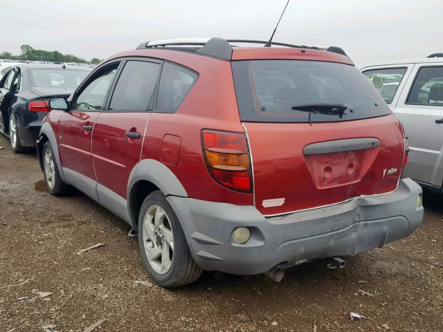 5Y2SL62883Z477362 - 2003 PONTIAC VIBE RED photo 3