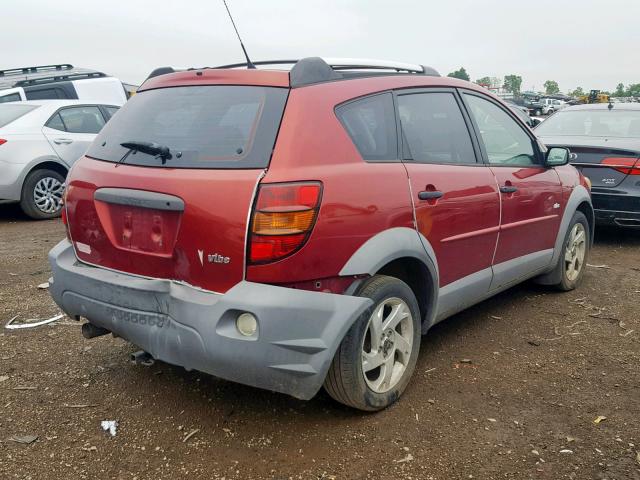 5Y2SL62883Z477362 - 2003 PONTIAC VIBE RED photo 4