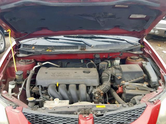 5Y2SL62883Z477362 - 2003 PONTIAC VIBE RED photo 7