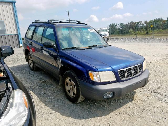 JF1SF635X1H761533 - 2001 SUBARU FORESTER L BLUE photo 1